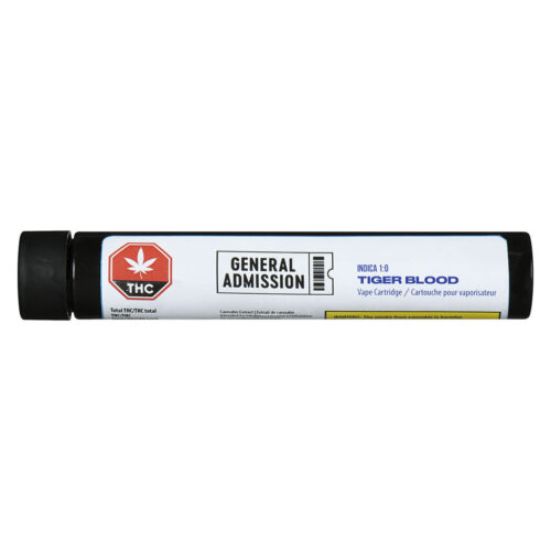 General Admission - Tiger Blood Indica 1:0 510 Thread Cartridge - 0.95g
