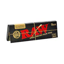 Raw Black - Classic Rolling Papers - 1¼"