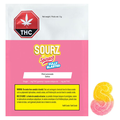 SOURZ by Spinach - Fully Blasted Pink Lemonade Gummy - 1 Pack