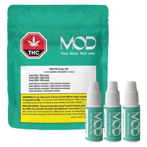 MOD - CBG:THC Drops 300 - 3 Pack