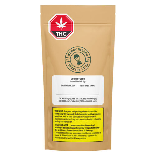 Woody Nelson - The Town (Country Club) Infused Pre-Roll - 1x1g