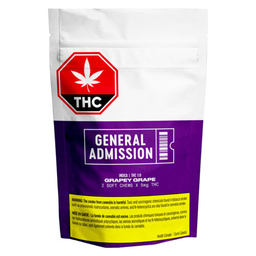 General Admission - Grapey Grape THC Soft Chews - 2 Pack
