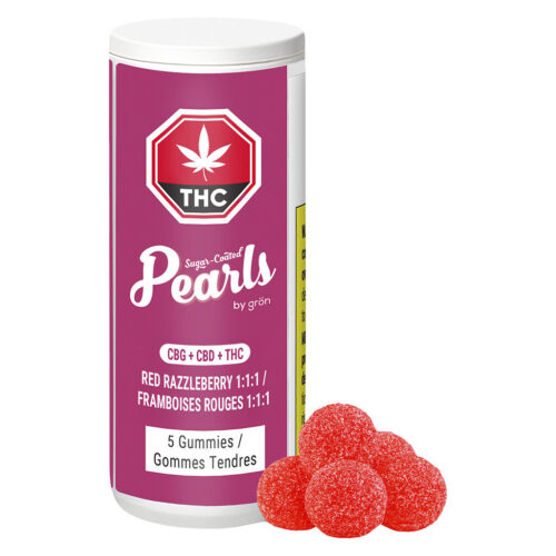 Pearls - Red Razzleberry 1:1:1 CBG/CBD/THC - 5 Pack