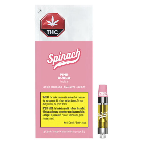 Spinach - Pink Bubba Liquid Diamonds 510 Thread Cartridge - 1g