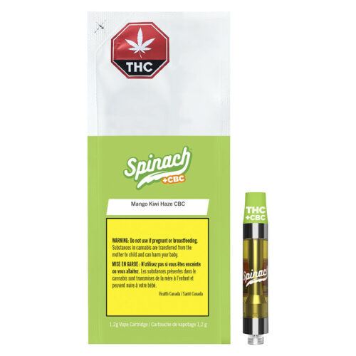 Spinach - Mango Kiwi Haze 10:1 THC:CBC 510 Thread Cartridge - 1.2g