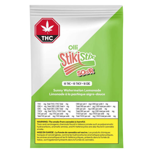 StikiStix - 1:1:1 Sour Sunny Watermelon Lemonade THCV/CBC/THC - 1 Pack