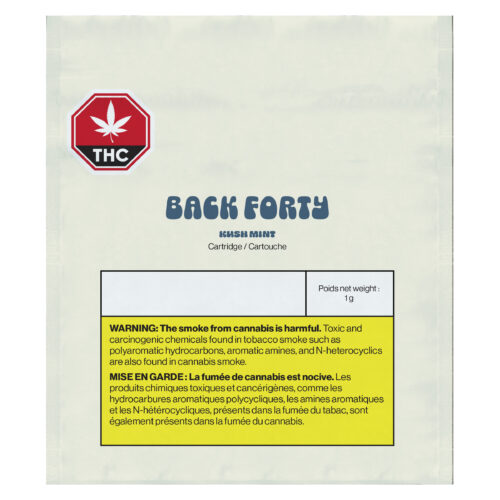 Back Forty - Kush Mint 510 Thread Cartridge - 1g