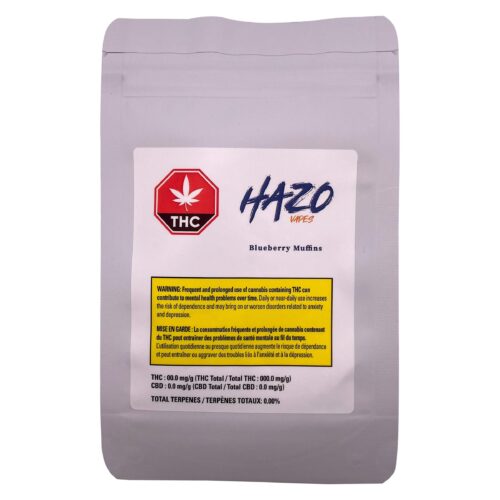HAZO - Full Spectrum CBD Blueberry Muffins 510 Thread Cartridge - 1g