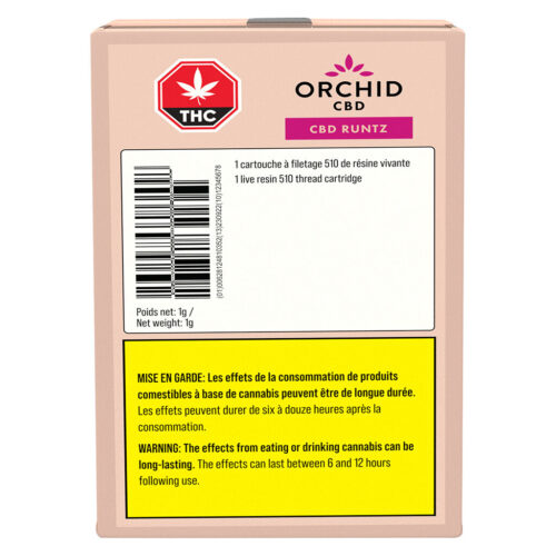 Orchid CBD - CBD RNTZ Live Resin 510 Thread Cartridge - 1g