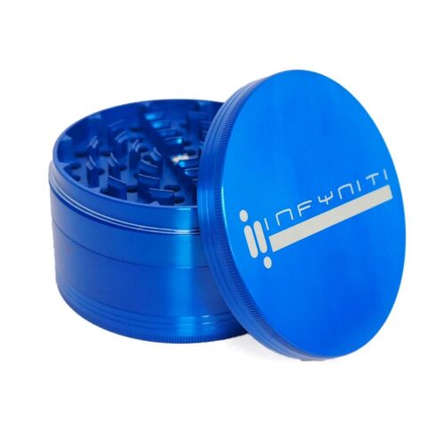Infyniti - 4 Piece Zinc Grinder - 100mm - Blue