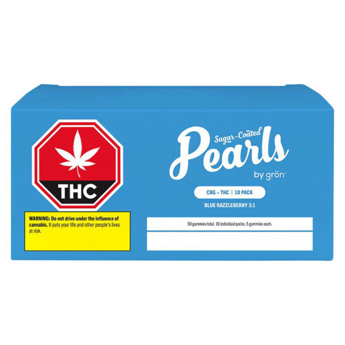 Pearls - Blue Razzleberry 3:1 CBG/THC - 10 x 5 Pack