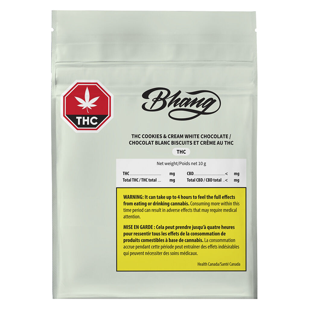 Bhang - Cookies and Cream White Chocolate - 1 Pack - Image 2