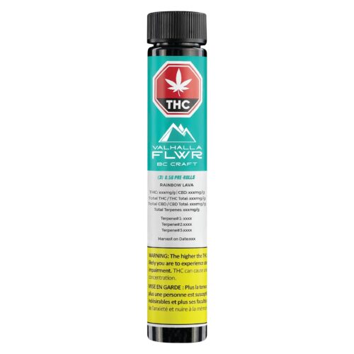 Valhalla Flwr - Rainbow Lava Pre-Rolls - 3x0.5g