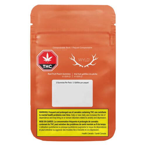 Wyld - Real Fruit Peach Gummies 5:1 CBD:THC - 2 Pack