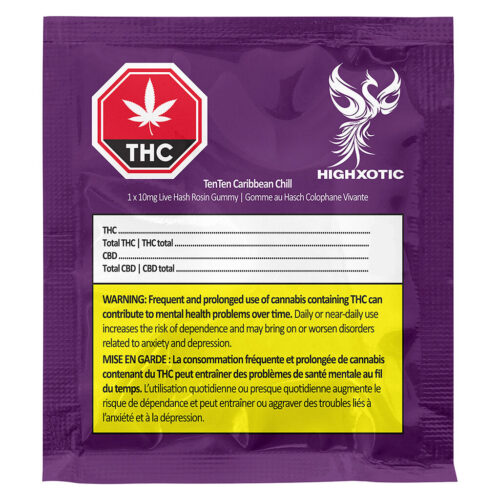 HighXotic - TenTen Caribbean Chill Live Rosin Gummy - 1 Pack