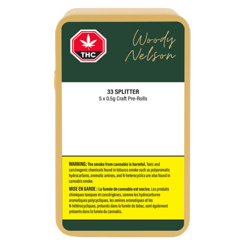 Woody Nelson - 33 Splitter Craft Pre-Rolls - 5x0.5g