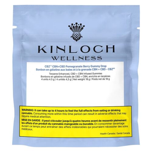 Kinloch Wellness - CBN + CBD Pomegranate Berry Gummy Drop Gummies - 4 Pack