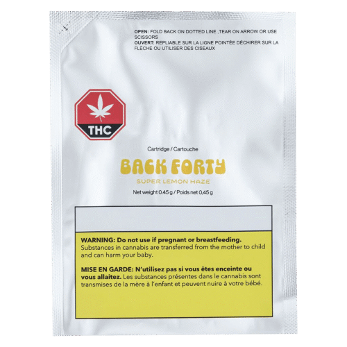 Back Forty - Super Lemon Haze 510 Thread Cartridge - 0.45g