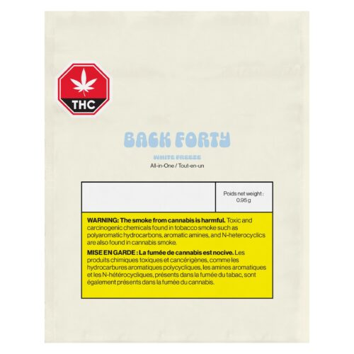 Back Forty - White Freeze Disposable Vape - 0.95g