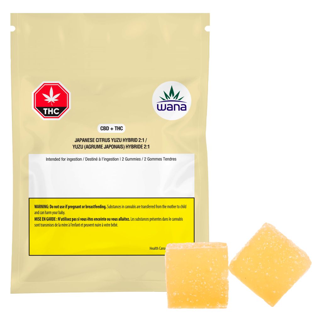 Wana - Japanese Citrus Yuzu 2:1 CBD:THC - 2 Pack