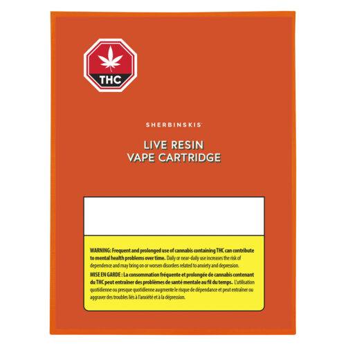 Sherbinskis - Orange Sherbs Live Resin 510 Thread Cartridge - 1g