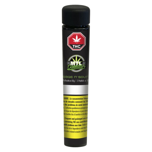MTL Cannabis - Sage N' Sour Pre-Rolls - 3x0.5g