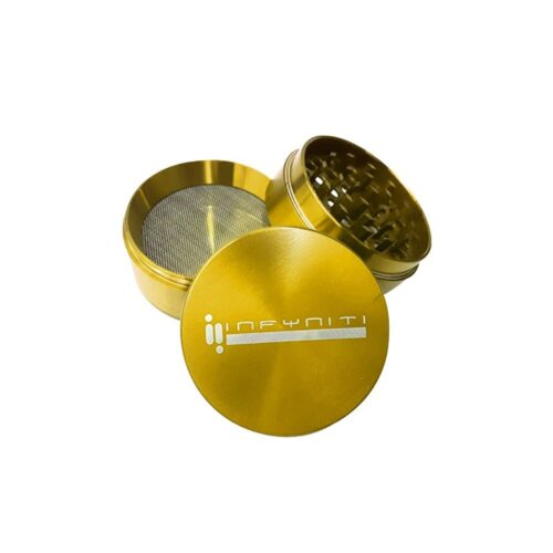 Infyniti - 2.2 Inch 4 Piece Aluminum Grinder - Gold