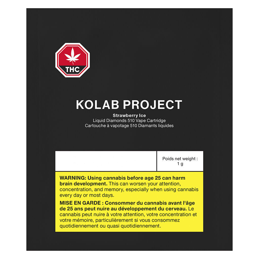 Kolab Project - Strawberry Ice Diamonds 510 Thread Cartridge - 1g - Image 2